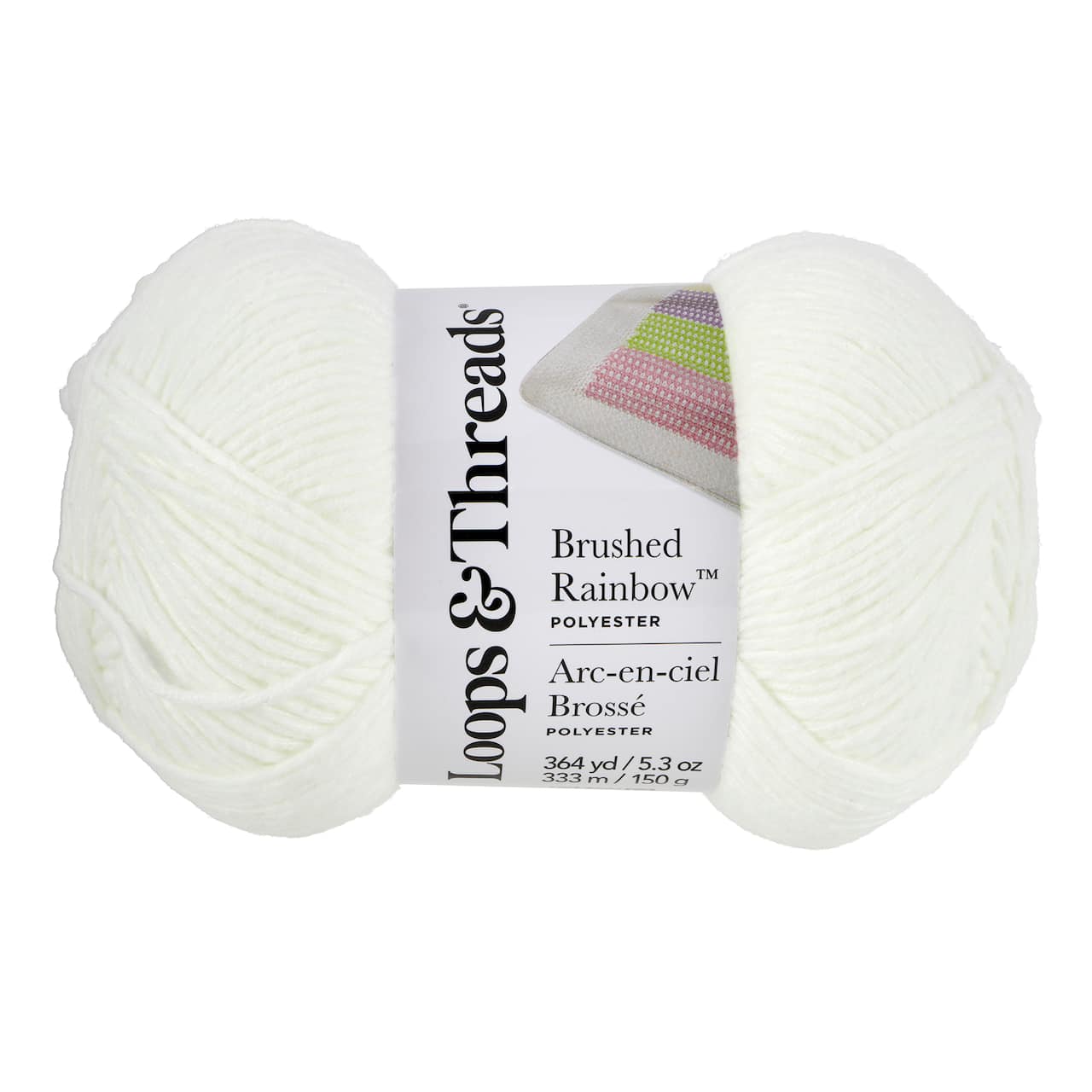 15 Pack: Brushed Rainbow™ Yarn by Loops & Threads®